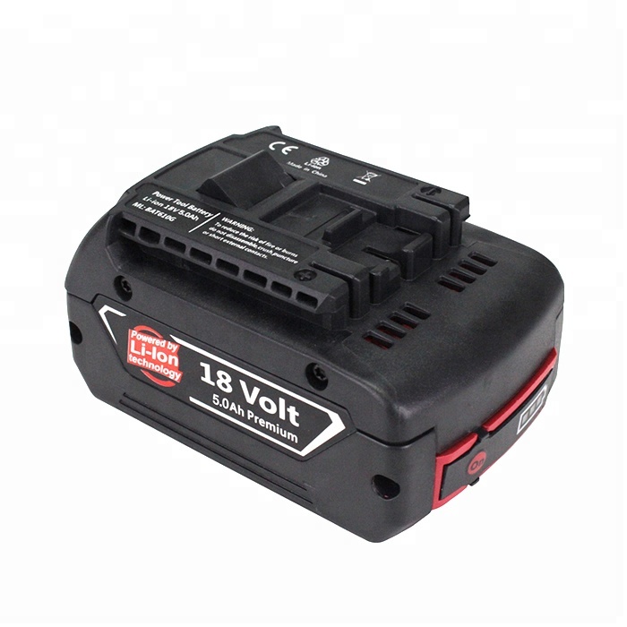 Replacement Battery For Bosch Drills Gba 18v 5.0ah Akku Bat610g Power Tool Accessories 1600a002u5